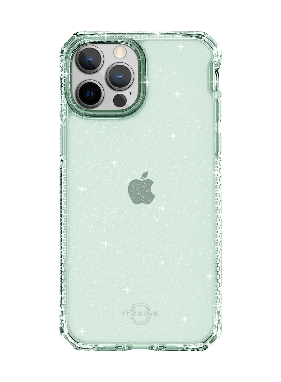 Itskins Hybrid Spark iPhone 13 Pro Cover - Light Green - Tashqila Itskins Hybrid Spark iPhone 13 Pro Cover - Light Green - Tashqila